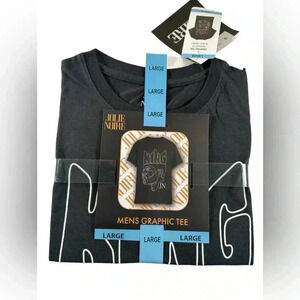 Jolie Noire Men's Black History Graphic Print Short Sleeve Large Crewneck Tee